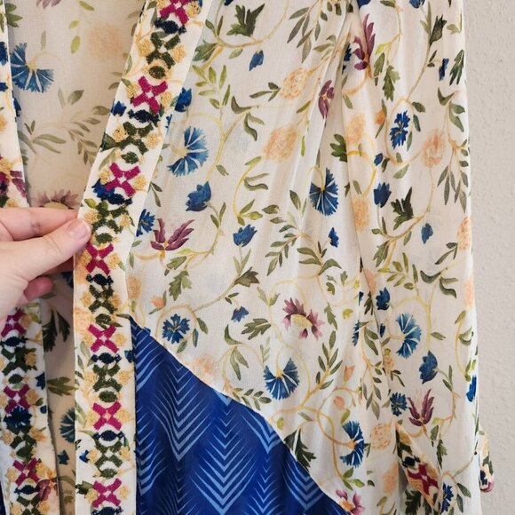 Soft Surroundings Floral Embroidered Kimono Size XS - Picture 7 of 11